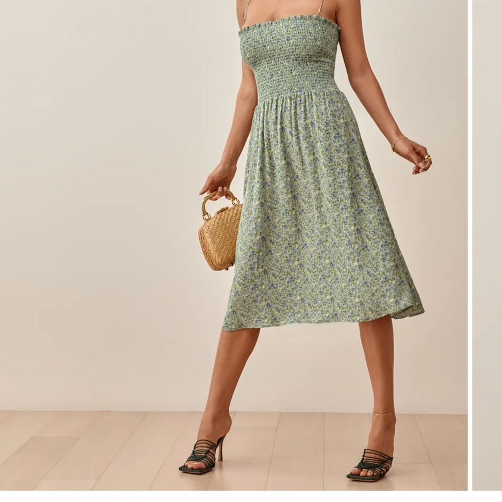 Reformation Sable dress in Sprite